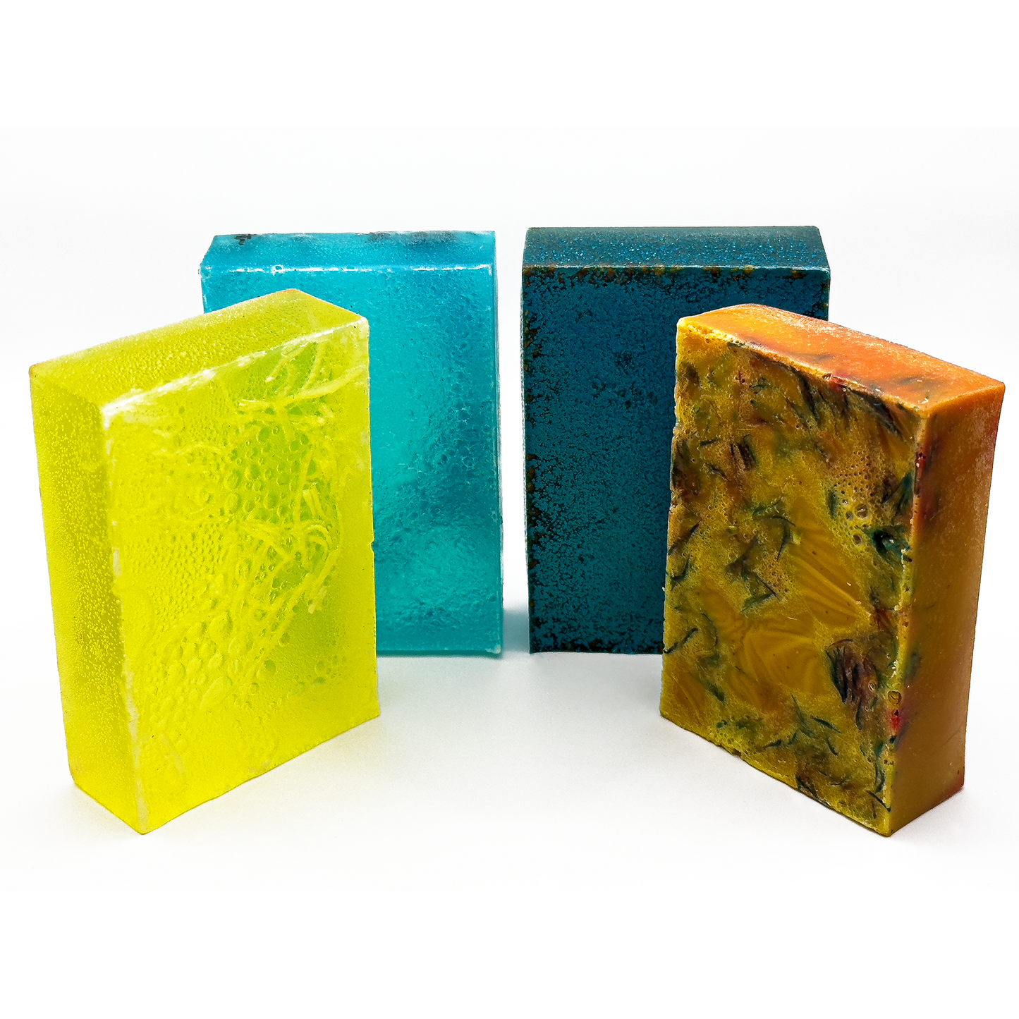 Assorted Soap Pack - Peach Mango, Blue Musk, Pina Colada, Blue Raspberry Bliss