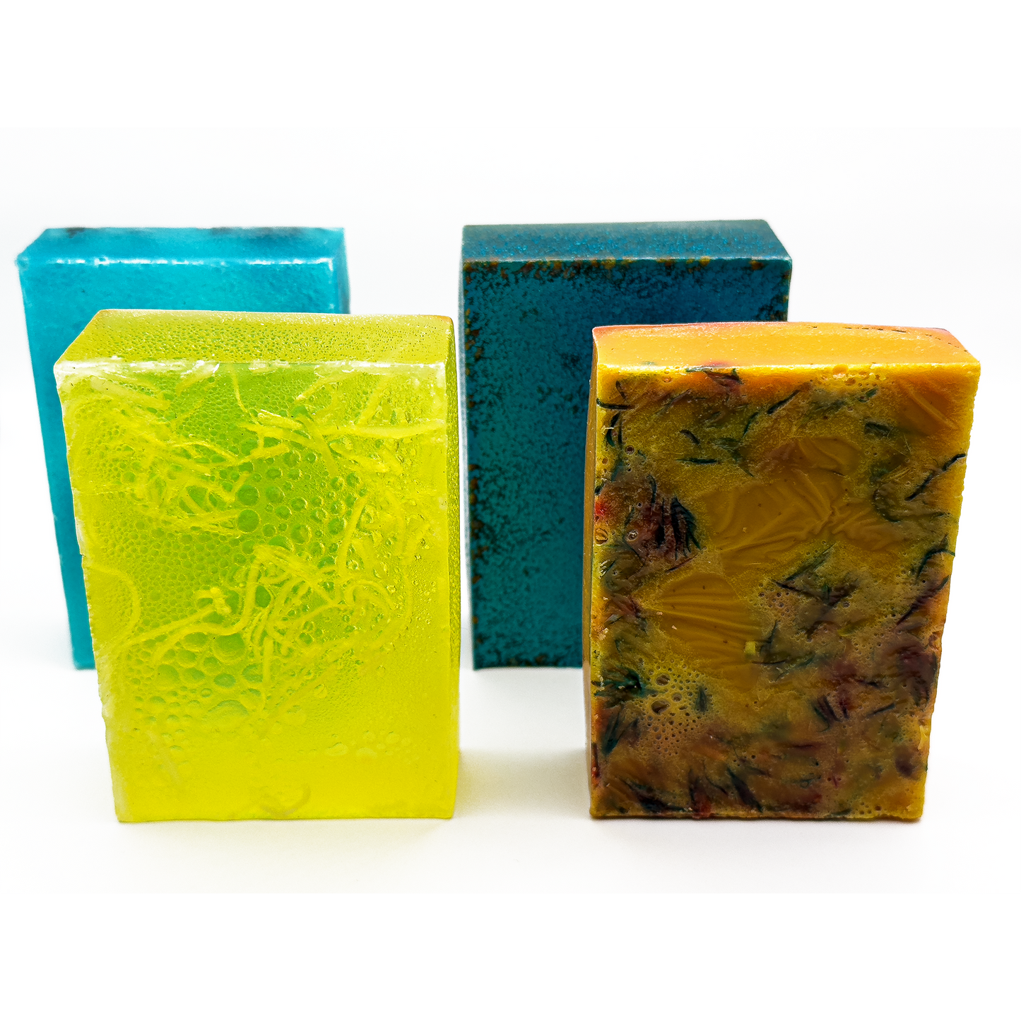 Assorted Soap Pack - Peach Mango, Blue Musk, Pina Colada, Blue Raspberry Bliss